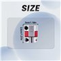 NISHZHU 3.5 X 3cm Coupleur de Coupleur D'Arbre de Moteur Pas à Pas D'Accouplement D'Arbre Flexible en Aluminium