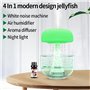 Qeunrtiy 1 PCS Humidificateur Champignon avec Lampe Lumineuse Méduse - Veilleuse, Sons de Pluie Diffuseur de Bruit Blanc Autonom
