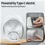 Qeunrtiy 1 PCS Humidificateur Champignon avec Lampe Lumineuse Méduse - Veilleuse, Sons de Pluie Diffuseur de Bruit Blanc Autonom
