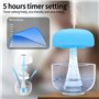 Qeunrtiy 1 PCS Humidificateur Champignon avec Lampe Lumineuse Méduse - Veilleuse, Sons de Pluie Diffuseur de Bruit Blanc Autonom