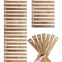 Dsdhuf 26 Pièces Intercalaires pour Disques Vinyles Intercalaires en Bois pour Disques Vinyles Alphabétiques Séparateurs de Stoc