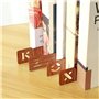 Dsdhuf 26 Pièces Intercalaires pour Disques Vinyles Intercalaires en Bois pour Disques Vinyles Alphabétiques Séparateurs de Stoc