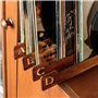 Dsdhuf 26 Pièces Intercalaires pour Disques Vinyles Intercalaires en Bois pour Disques Vinyles Alphabétiques Séparateurs de Stoc