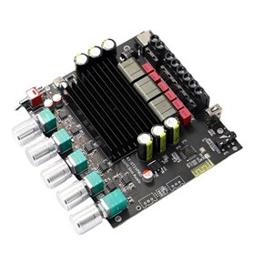 Dsdhuf Carte Amplificateur de Puissance Audio Numérique Bluetooth ST21PRO 2.1 Canaux 100 W X 2 + 200 W Caisson de Basses TPA3221