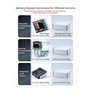 Dsdhuf Carte Amplificateur de Puissance Audio Numérique Bluetooth ST21PRO 2.1 Canaux 100 W X 2 + 200 W Caisson de Basses TPA3221