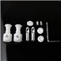 IMCCZONY Kits de Fixation pour Toilettes Suspendues Vis de Fixation Boulons de Fixation Mural Universel Boulons de Fixation pour