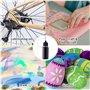ivamulie Lot de 10 flacons applicateurs avec pointe de précision, bouteilles en plastique noir avec aiguille en métal, flacons a