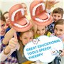 Exogio Bouche Marionnette avec Langue Dents, Modèle de Démonstration Dentaire, Bouche Marionnette à Main Dentaire Bouche Modèle 