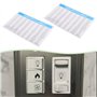 ECSiNG Lot de 6 autocollants pour panneau de disjoncteur électrique - 21,6 x 14 cm - Noir transparent - Étiquettes avec texte et