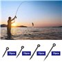 ECSiNG Lot de 60 Hameçons de Pêche à La Carpe en Métal pour Appâts Adaptés à La Plupart des Appâts Y Compris Les Asticots à Boui