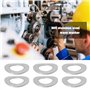 ECSiNG 350 Pièces Rondelles élastiques Ondulées en Acier Inoxydable 304 pour Fixations Domestiques Ingénierie Automobile Et Méca