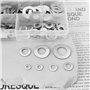 ECSiNG 350 Pièces Rondelles élastiques Ondulées en Acier Inoxydable 304 pour Fixations Domestiques Ingénierie Automobile Et Méca