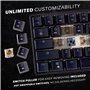 GK61 Clavier de jeu mécanique – 61 touches RVB rétroéclairé LED pour PC/Mac Gamer