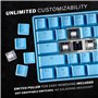 HKKB GK61 Mechanical Gaming Keyboard 60 Percent | 61 RGB Rainbow LED Backlit Programmable Keys | USB Wired | for Mac and Windows