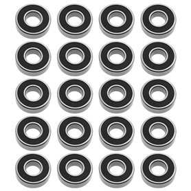 eMagTech 20pcs Double Joint en Caoutchouc Roulements à Billes à Gorge Profonde 698-2RS 8x19x6mm en Acier au Carbone pour Moteur