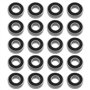 eMagTech 20pcs Double Joint en Caoutchouc Roulements à Billes à Gorge Profonde 698-2RS 8x19x6mm en Acier au Carbone pour Moteur