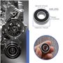 eMagTech 20pcs Double Joint en Caoutchouc Roulements à Billes à Gorge Profonde 698-2RS 8x19x6mm en Acier au Carbone pour Moteur 