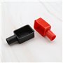 eMagTech 2 Paires Couvercles de Bornes de Batterie Protecteur Flexible Isolant Capuchons de Bornes Positifs et Négatifs Couvercl