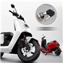 eMagTech 2pcs Serrure de Cylindre de Batterie Interrupteur d'allumage Verrouillage de Sécurité Antivol pour Moto Vélo Èlectrique