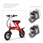 eMagTech 2pcs Serrure de Cylindre de Batterie Interrupteur d'allumage Verrouillage de Sécurité Antivol pour Moto Vélo Èlectrique