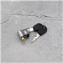 eMagTech 2pcs Serrure de Cylindre de Batterie Interrupteur d'allumage Verrouillage de Sécurité Antivol pour Moto Vélo Èlectrique