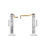 eMagTech Paire de Pièces de Rechange pour Glissière Rail de Console Rail de Glissière Droite et Gauche avec Fixation de Câble Fl