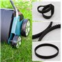 ECSiNG Courroie dentée pour scarificateur HTD320-5M-12 Pas de 5 mm Largeur 12 mm 64 dents Circonférence 320 mm Caoutchouc Boucle