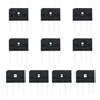 ECSiNG 10pcs GBJ2510 25A 1000V Pont Redresseur à Travers Trou Plat Diode Pont Redresseur pour Commutation Alimentation LED Lumiè