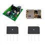 ECSiNG 10pcs GBJ2510 25A 1000V Pont Redresseur à Travers Trou Plat Diode Pont Redresseur pour Commutation Alimentation LED Lumiè