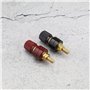 ECSiNG Lot de 4 bornes de reliure 333 type M6 en laiton 0 V-380 V 200 A Filetage M6 pour machine à souder électrique, camion, vo