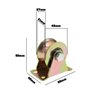 ECSiNG 2pcs Roue à Rainure en U Roulette Rigide Robuste en Acier pour Porte Coulissante 45# pour Capacité de Charge 270kg de Por