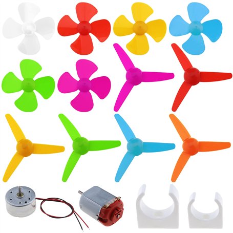 ECSiNG Lot de 36 Mini Moteurs CC avec Support de Montage de Moteur