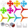 ECSiNG Lot de 36 Mini Moteurs CC avec Support de Montage de Moteur