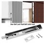 ECSiNG Lot de 4 verrous de porte encastrés en acier inoxydable poli avec vis pour portes en bois et portes en acier inoxydable