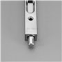 ECSiNG Lot de 4 verrous de porte encastrés en acier inoxydable poli avec vis pour portes en bois et portes en acier inoxydable