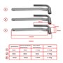 ECSiNG 3pcs Outil de Réglage Soupape de Moteur 8mm 9mm 10mm Hexagone 3.1mm 3mm 3.5mm Trou Carré Moto Moteur Vis Clé Outil de Sou