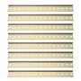 LT Easiyl Lot de 8 rails de guidage C45 en forme de U - 300 mm - Rail DIN à fente en métal - Rail de montage DIN pour relais