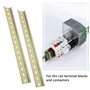 LT Easiyl Lot de 8 rails de guidage C45 en forme de U - 300 mm - Rail DIN à fente en métal - Rail de montage DIN pour relais, mo