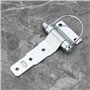 LT Easiyl Lot de 2 charnières amovibles en acier de type D pour remorque, camion, caravane, remorque de cheval, galvanisation