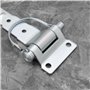 LT Easiyl Lot de 2 charnières amovibles en acier de type D pour remorque, camion, caravane, remorque de cheval, galvanisation