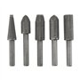 LT Easiyl 5 Pièces Lime Rotative en Acier Rapide Longueur 58.7mm Diamètre de La Poignée 6.2mm Embouts de Meuleuse Outils D'ébavu