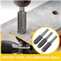 LT Easiyl 5 Pièces Lime Rotative en Acier Rapide Longueur 58.7mm Diamètre de La Poignée 6.2mm Embouts de Meuleuse Outils D'ébavu
