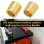 LT Easiyl 1 Paire d'adaptateurs de Pôles de Batterie en Laiton M6 Connecteur de Borne de Batterie M6 Pinces de Câble Positives o