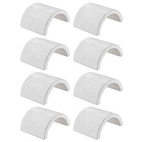 LT Easiyl Lot de 8 cales de guidon de moto en alliage d'aluminium de 25 mm à 22 mm Argenté