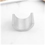 LT Easiyl Lot de 8 cales de guidon de moto en alliage d'aluminium de 25 mm à 22 mm Argenté