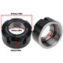 LT Easiyl Lot de 2pcs écrous de Serrage à Pince ER32 M40x1,5 Diamètre 49,5mm Ouverture 27mm pour Tours Porte-mandrin de Fraisage