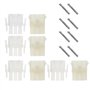SG Store 4 Ensembles Kit de Connecteur de Fil Électrique Automobile 3 Broches Mâle Femelle Bornier Prise Borne de Fil pour Moto