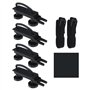 SG Store 4pcs Boulons en U en Acier Galvanisé Coffre de Toit Support U Universel Coffre de Toit Boulons en U Pinces avec Écrous