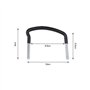 SG Store 4pcs Boulons en U en Acier Galvanisé Coffre de Toit Support U Universel Coffre de Toit Boulons en U Pinces avec Écrous 