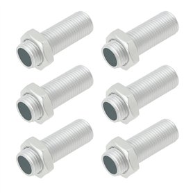 SG Store Lot de 6 Tiges d'extension Filetées avec 12 écrous M10 X 1 Longueur 30 mm pour Lampes Lustres Bougeoirs Et Autres Lampe